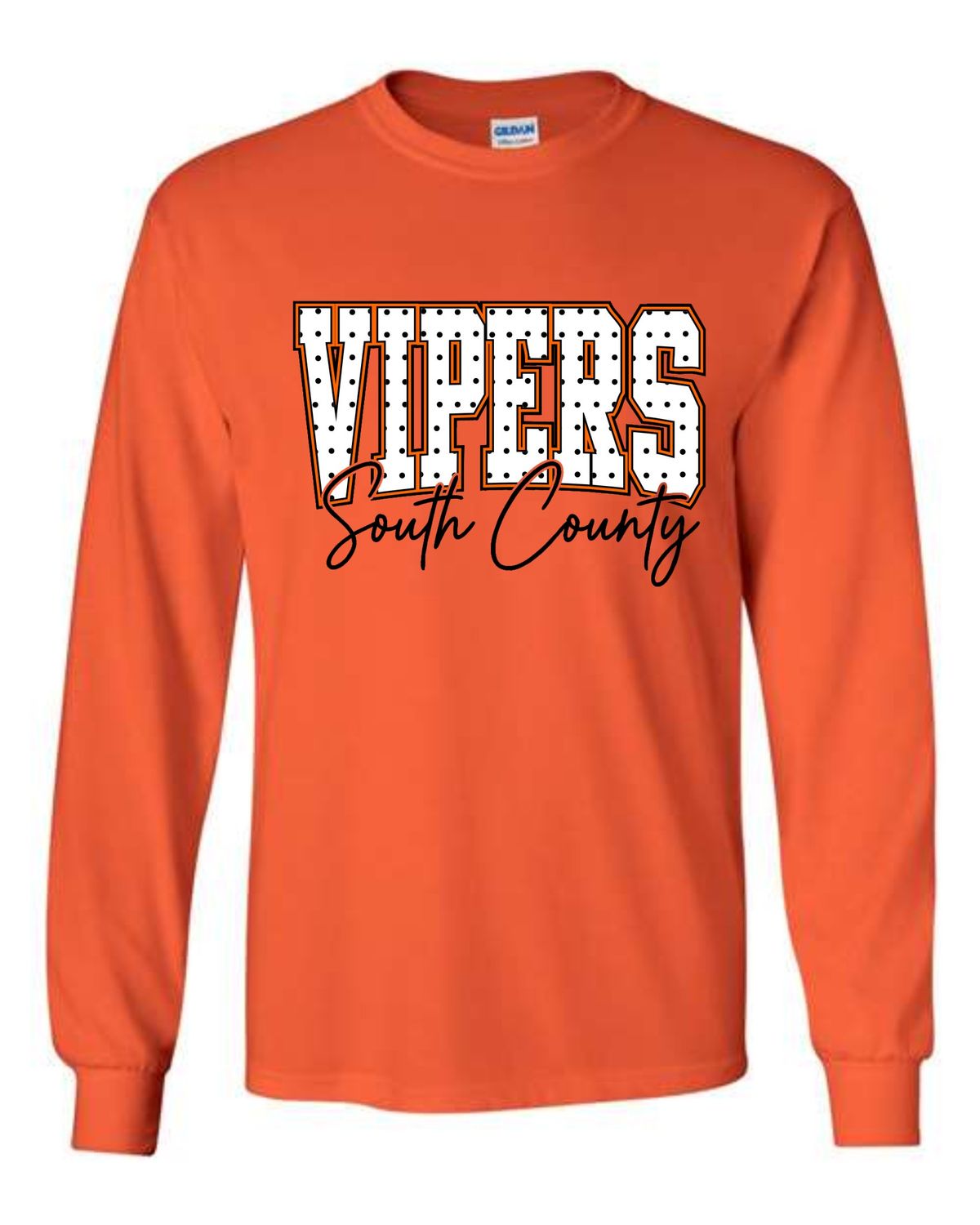 SC VIPERS-PC54LS ORANGE LONG SLEEVE-T
