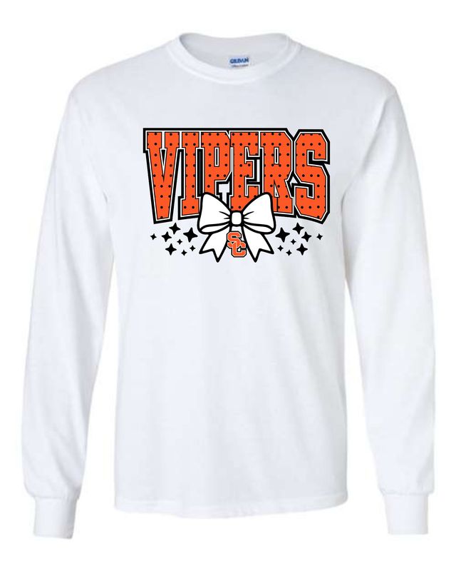 SC VIPERS-5400 WHITE LONG SLEEVE-T