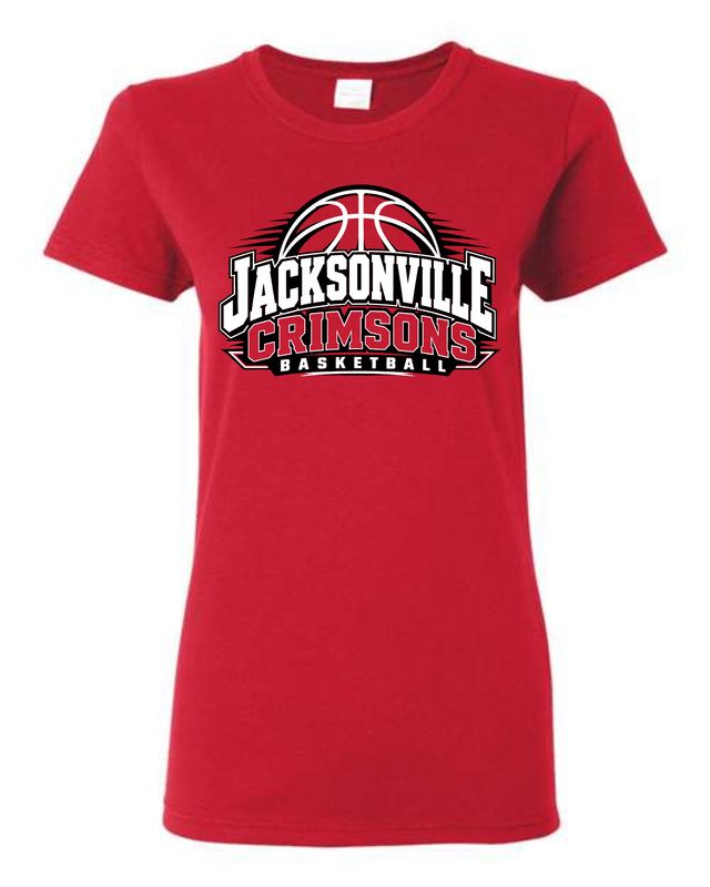 CRIMSONS GIRLS BASKETBALL-64000L RED LADIES SOFT STYLE-T