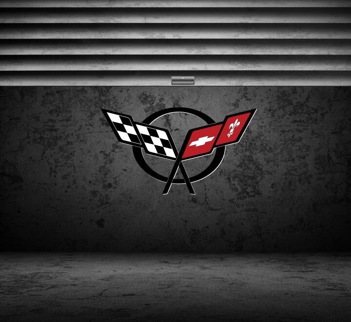 Corvette PVC Garage Sign