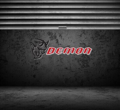 Demon PVC Garage Sign