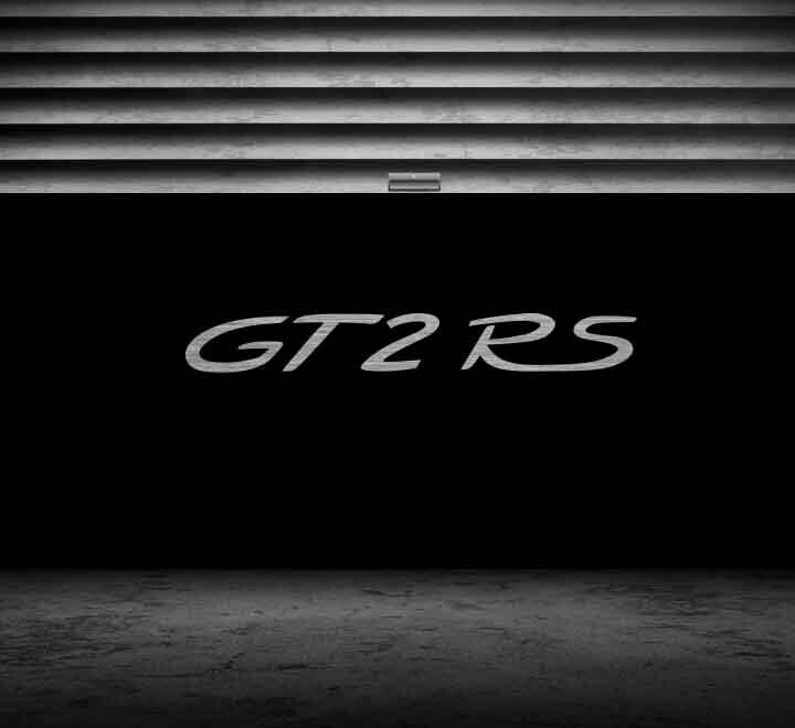Porsche GT2RS Brushed Aluminum Garage Sign