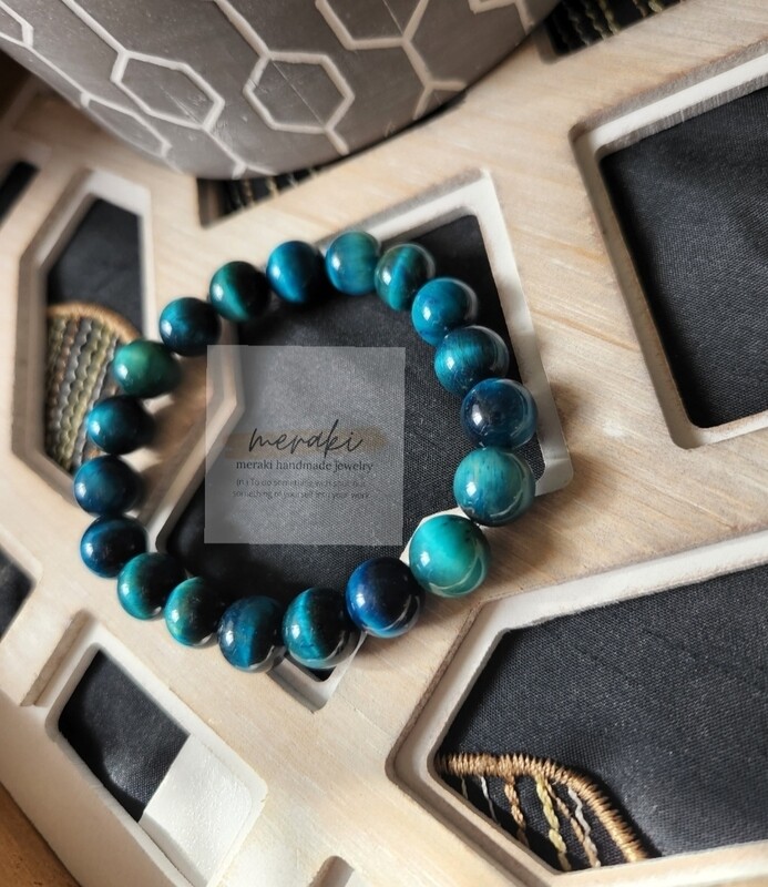 Blue Tiger Eye Bracelet