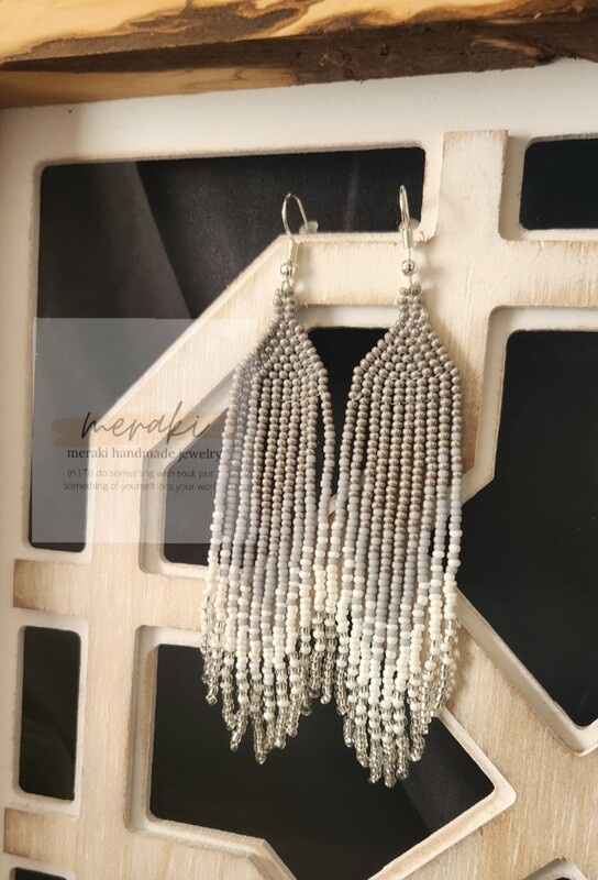 Gray Ombre Earrings
