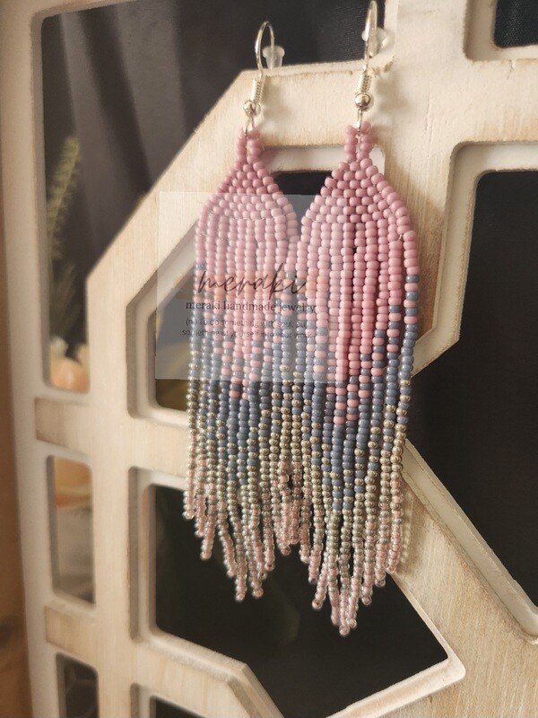Purple Berry Ombre Earrings