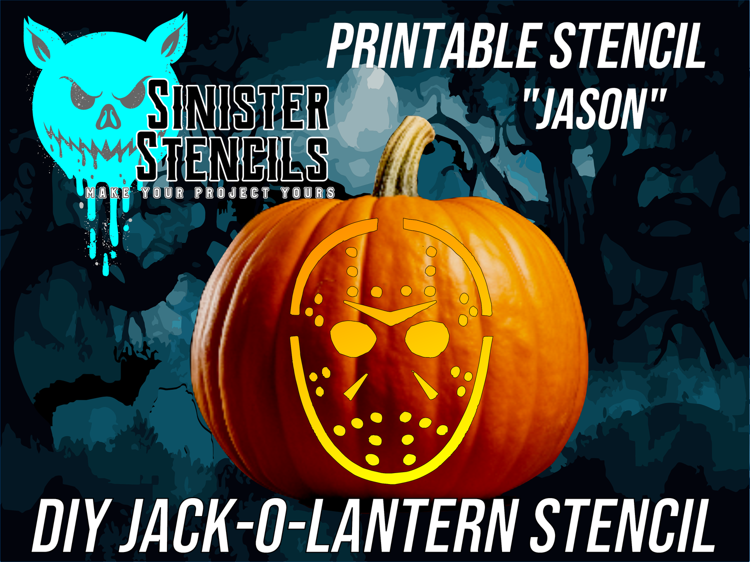 Instant Download: Printable instant-download-printable-jason-jack-o-lantern-stencil-for-perfect-pumpkin-carving-easy-diy-halloween-decor