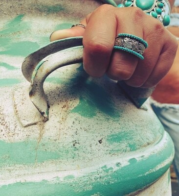 Thick Band Western Engraved Ring