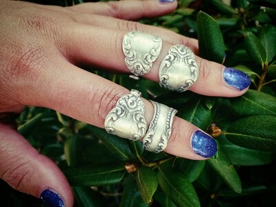 Vintage Silver Spoon Ring