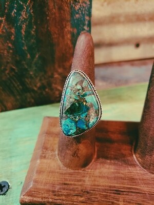 Vintage Slab Turquoise Ring