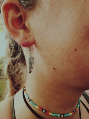 Dainty Darlin Feather Earrings