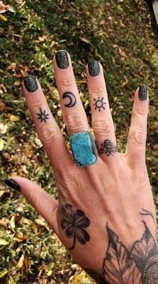 Sterling Statement Turquoise Ring