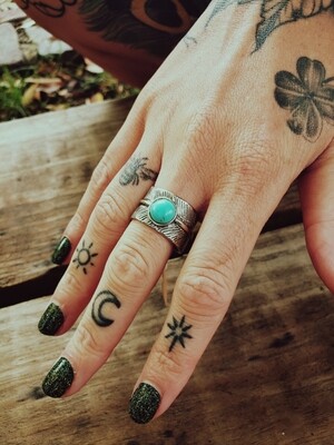 Chunky Wrap Feather Ring