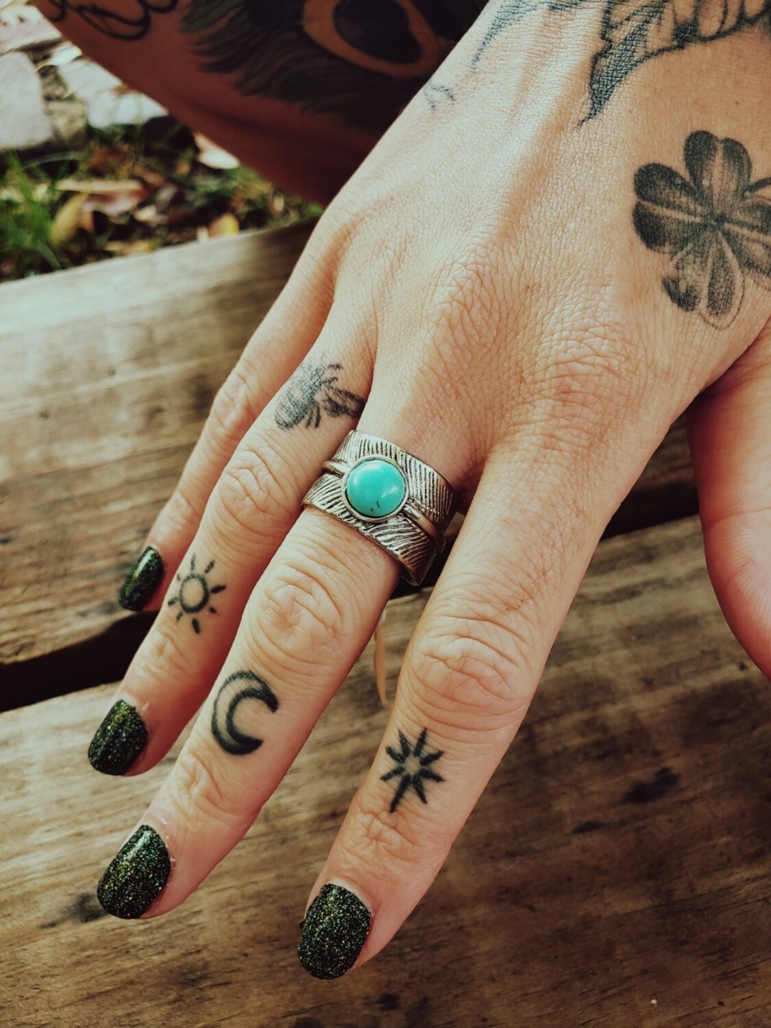 Chunky Wrap Feather Ring