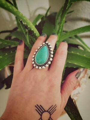 Statement Teardrop Ring