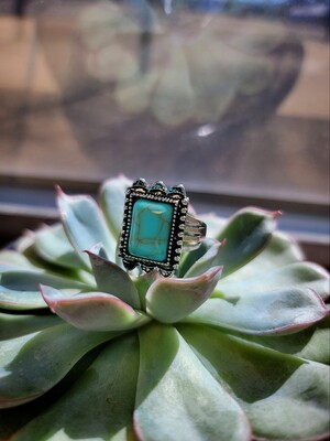 Vintage Turquoise Statement Ring