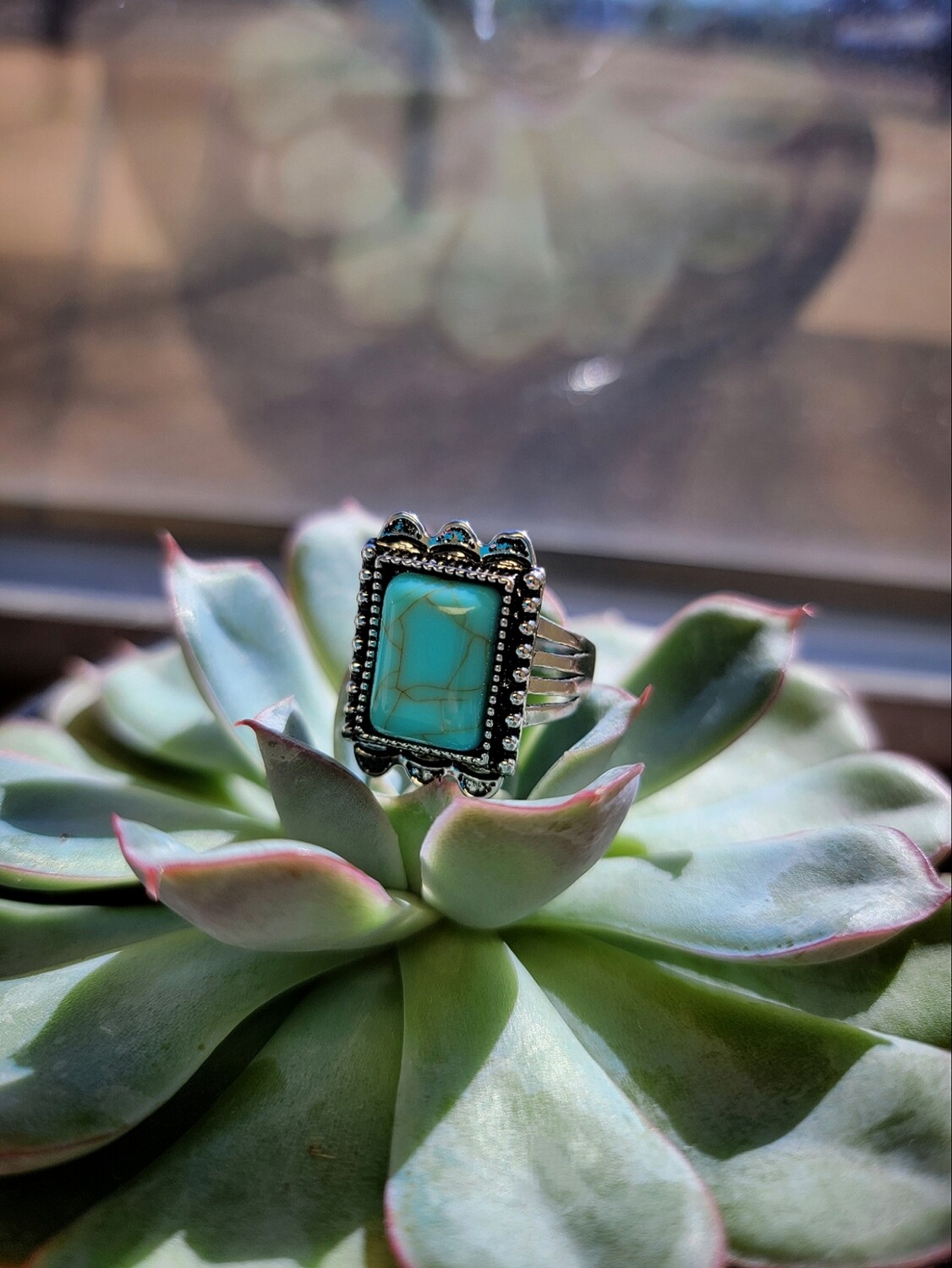 Vintage Turquoise Statement Ring