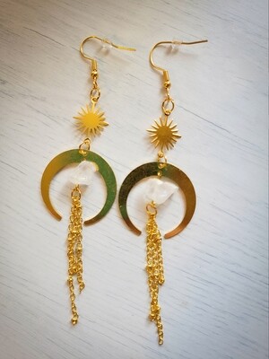 Cresent Moon Dangles