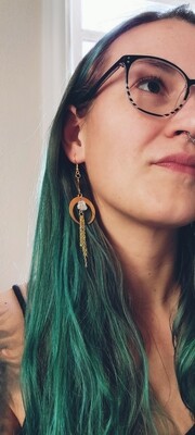 Cresent Moon Dangles