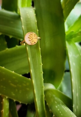 Mini Gold Sun Ring