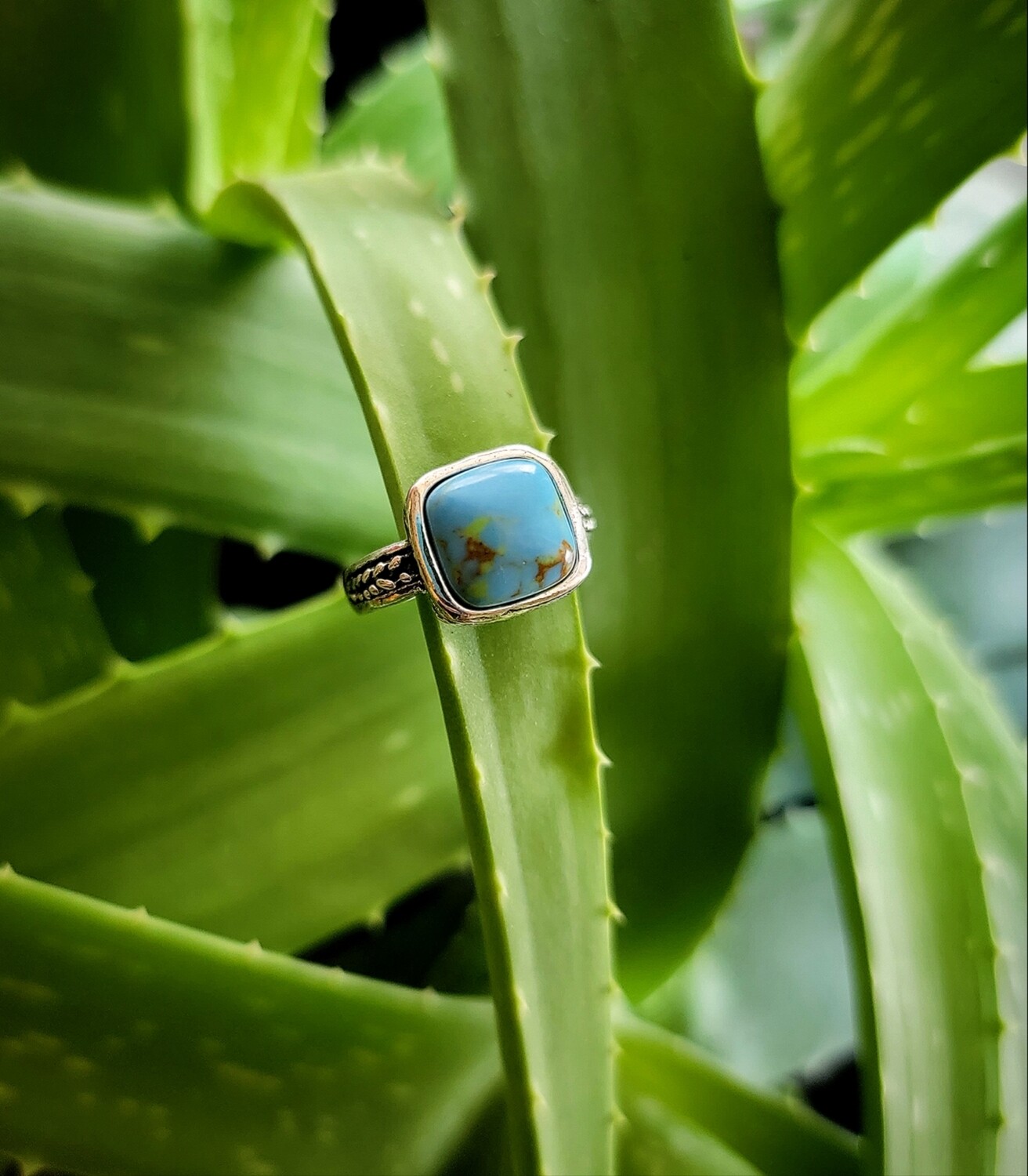 Square Cut Boho Ring