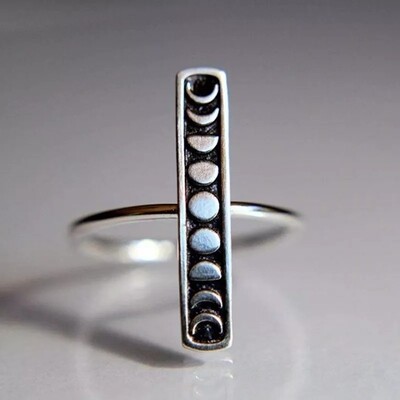 Moon Phase Bar Ring
