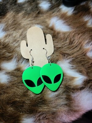 Out Of This World Alien Earrings