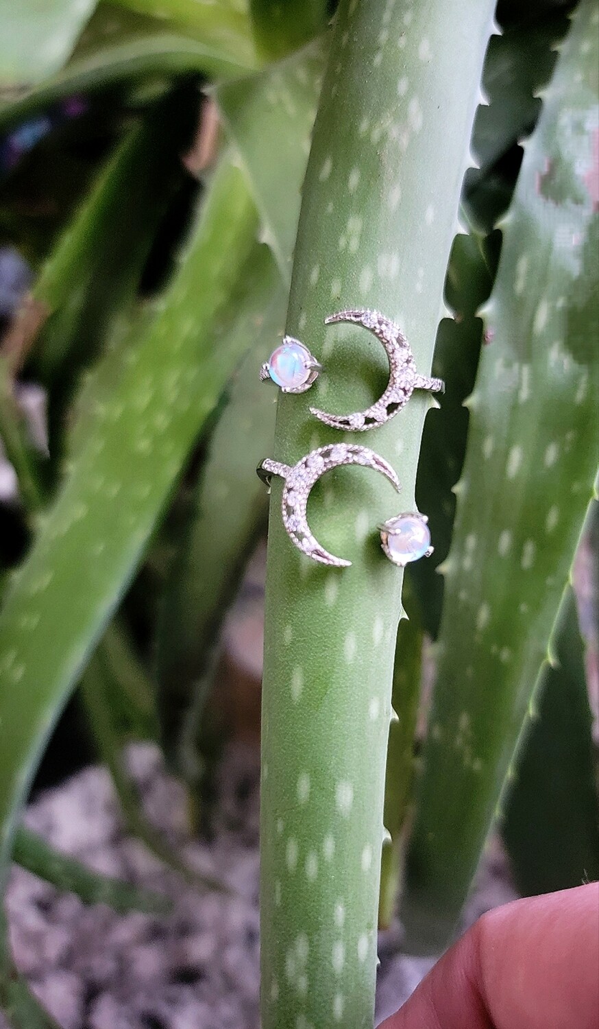 Sterling Cresent Ring