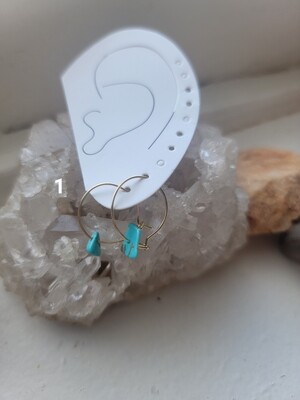 Dainty Crystal Hoops