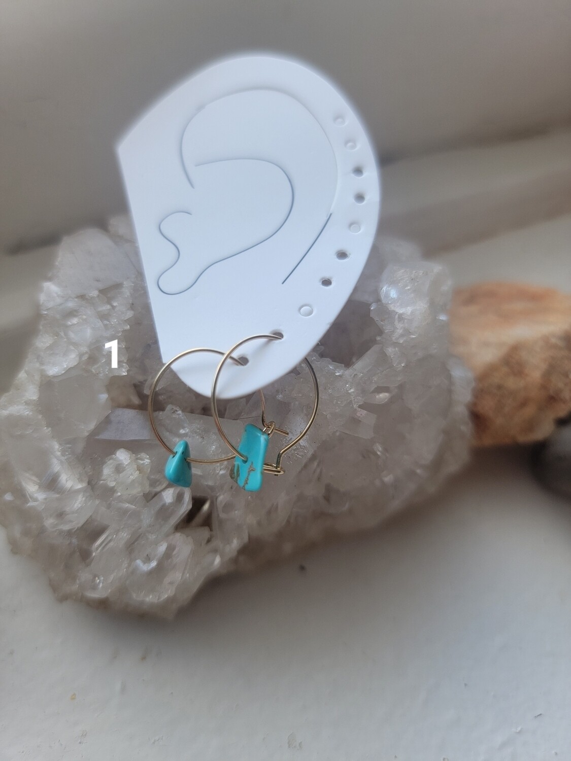Dainty Crystal Hoops