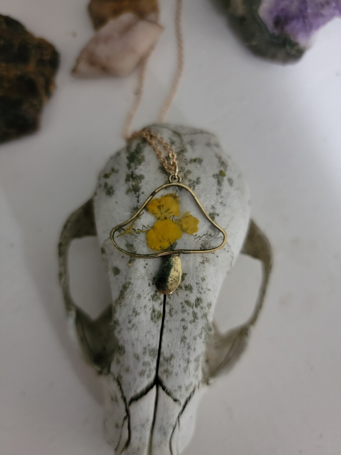 Flower Child Mushroom Necklace