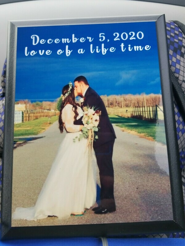 Customized plaque