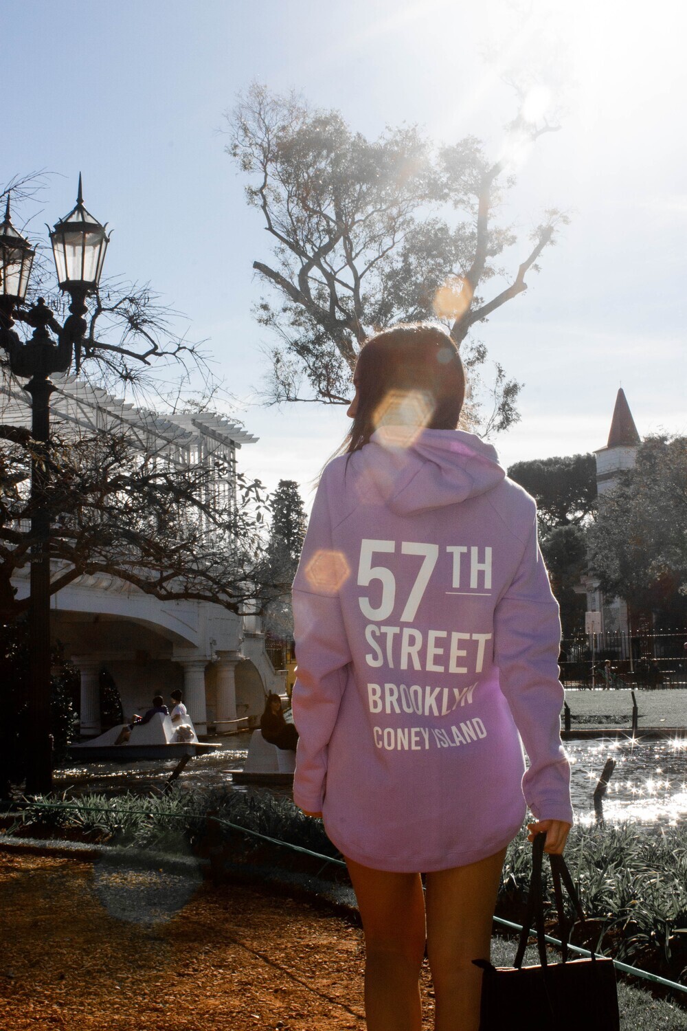 Hoodie Oversize NY Lila