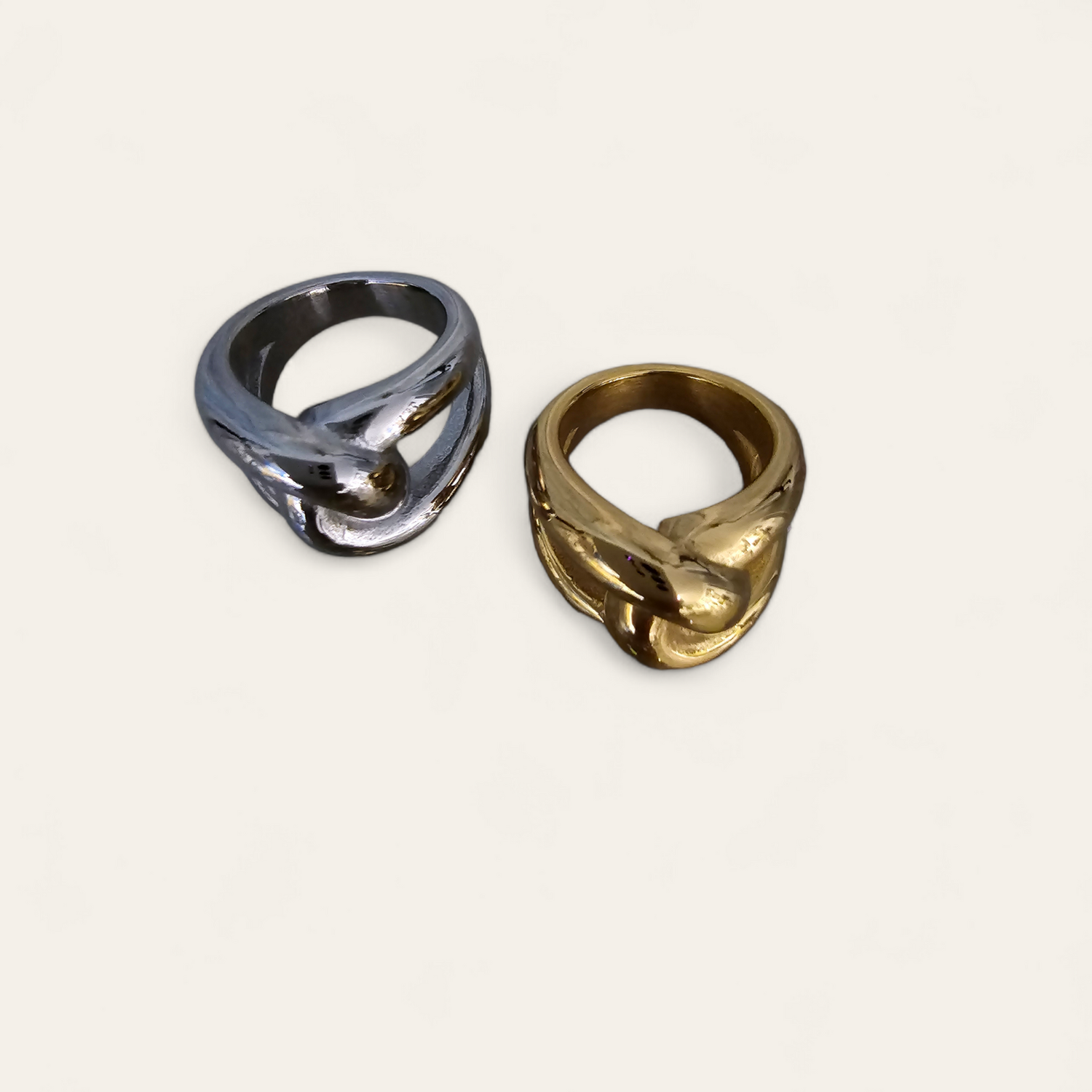 Edelstahl Ring Cross