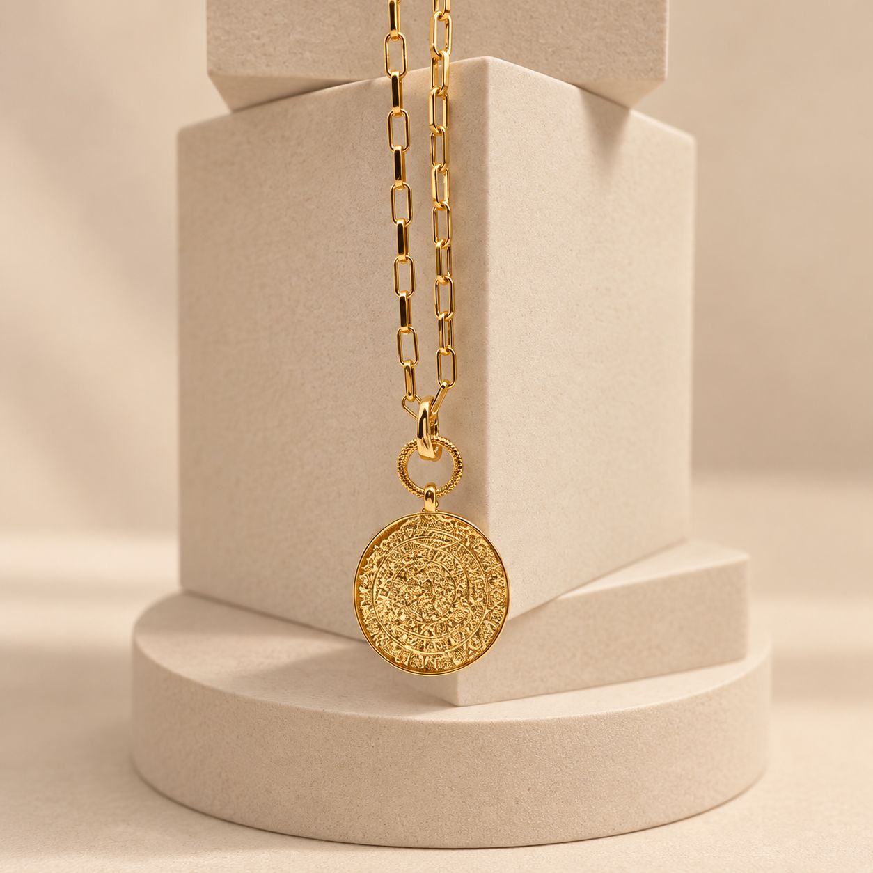 Gliederkette Gliederkette "Kerstin" mit Anhänger "Sophia"