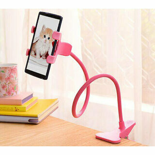 Long Bras Cell Phone Holder ROSE Universal Plastic Cell Phone Clip Holder, Lazy Bracket Flexible Long Arm