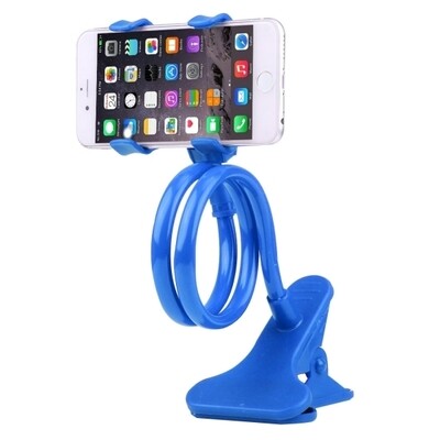 Long Bras Cell Phone Holder COULEUR BLEU ROI Universal Plastic Cell Phone Clip Holder, Lazy Bracket Flexible Long Arm