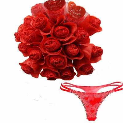 Sexy Fleur Romantique Culotte Erotique St-Valentin 1 UNITE (1 SEUL GRENN) RABAIS