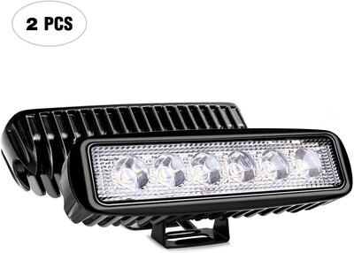 LED Spot Light 18W Dimension 7&quot; x 3&quot; Pour Voiture (Paire) Spotlight