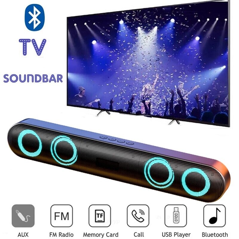 6D Surround Soundbar Bluetooth 5.0 Home Speaker Wired Computer Speakers Stereo Subwoofer Sound Bar For PC Laptop Theater TV| |   - AliExpress