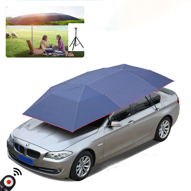 Fully Automatic Summer Car Cover Shade Foldable Protection Umbrella