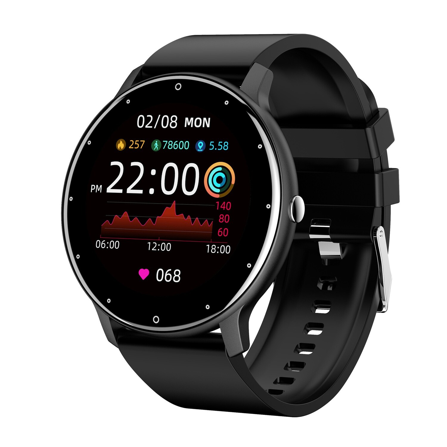 Waterproof Heart Rate Fitness Sports Smartwatch for iPhone Android