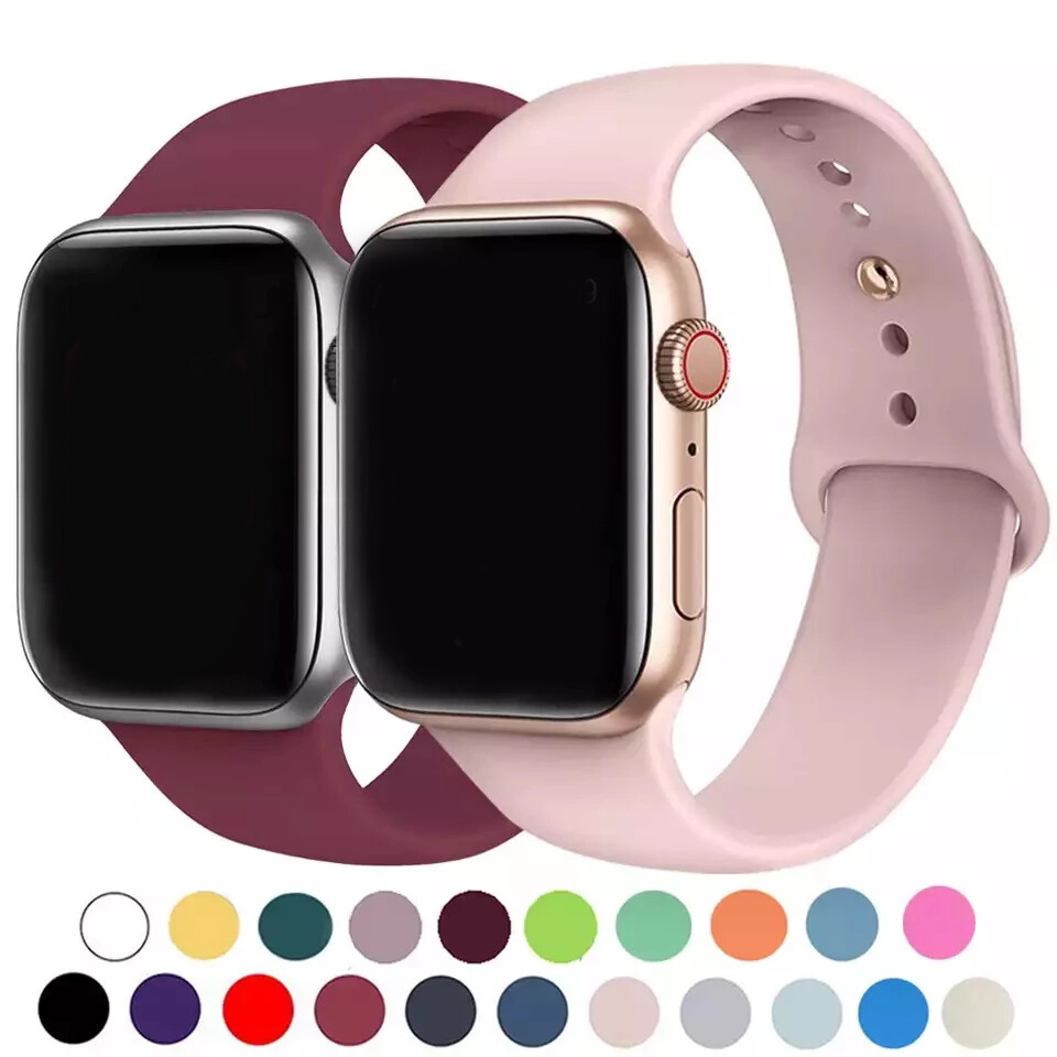 Soft Silicone Bands For Apple Watch Series