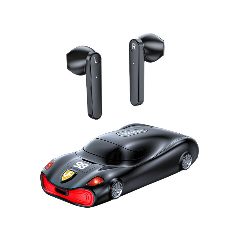 Sport Car Shape Bluetooth TWS Earphones Wireless Earbuds  HIFI Sound Headset