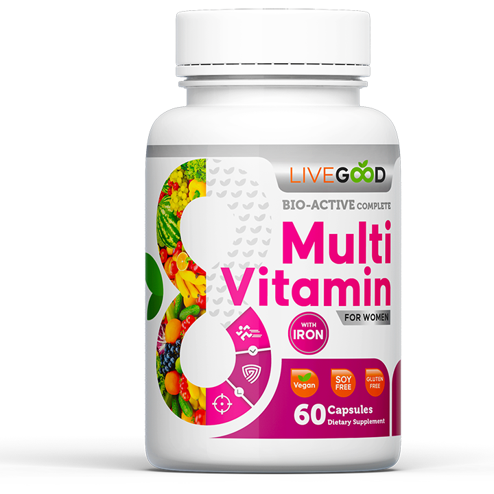 BIO-ACTIVE COMPLETE MULTI-VITAMIN FOR WOMEN WITH IRON - DISPONIBLE EN HAITI
