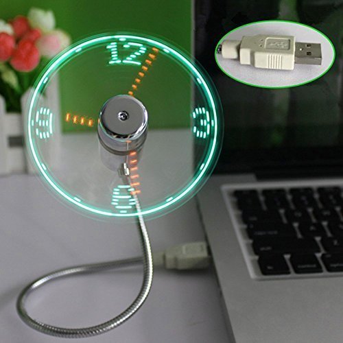 USB LED Fan - Ventilateur Horloge