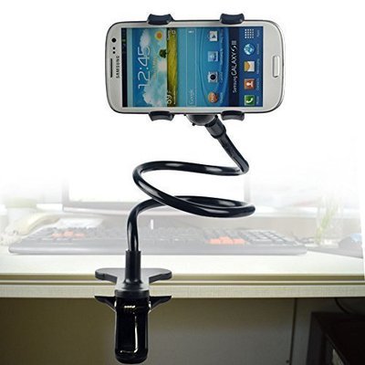 Long Bras Cell Phone Holder NOIR Universal Plastic Cell Phone Clip Holder, Lazy Bracket Flexible Long Arm