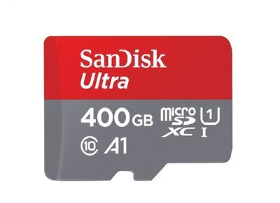 Memory Card SanDisk Ultra 400GB Micro SDXC UHS-I 400 GB Card avec Adapter - SDSQUAR-400G-GN6MA