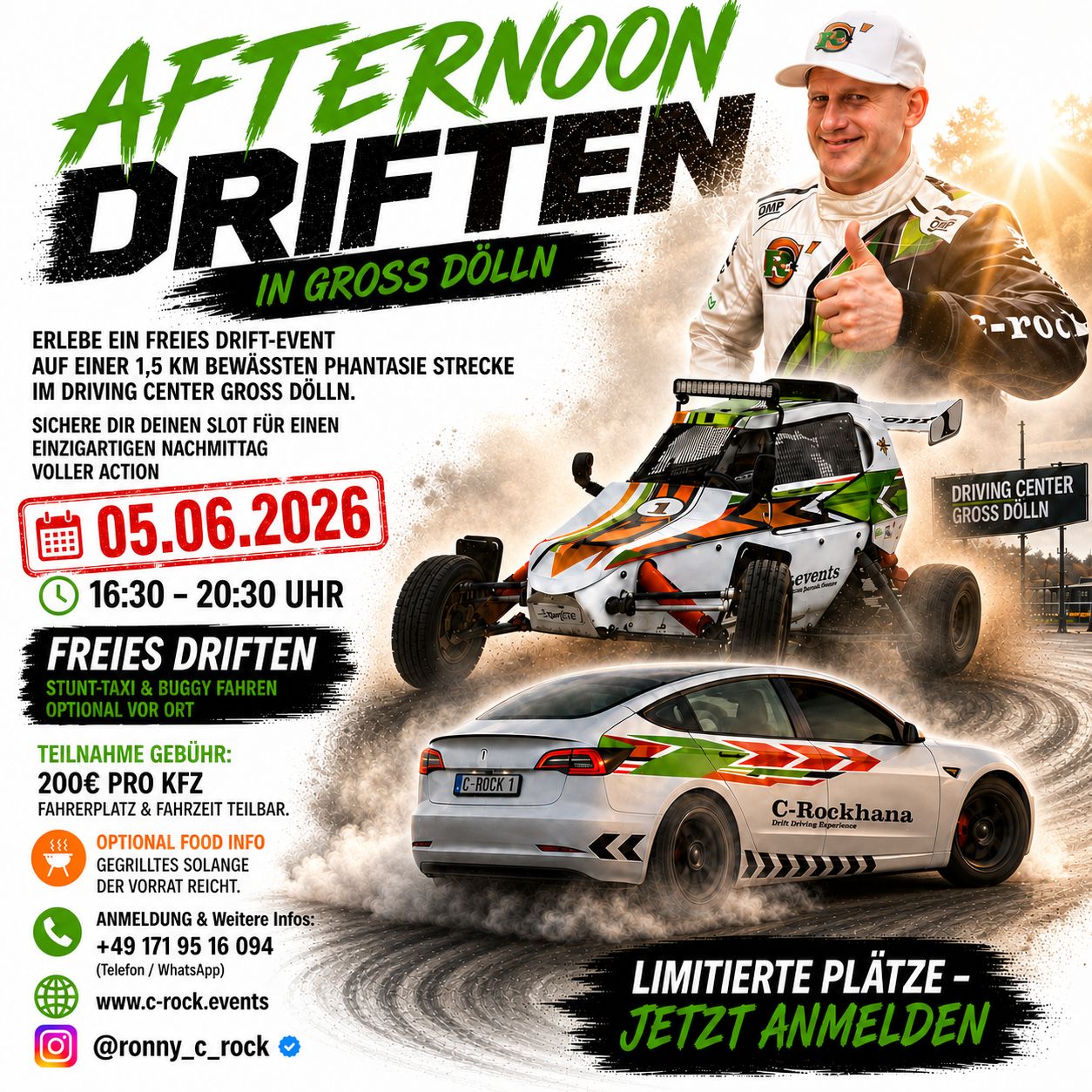 ? Freies Driften - 4h - teilbar:X Fahrer - im eigenen Fahrzeug (Groß Dölln)