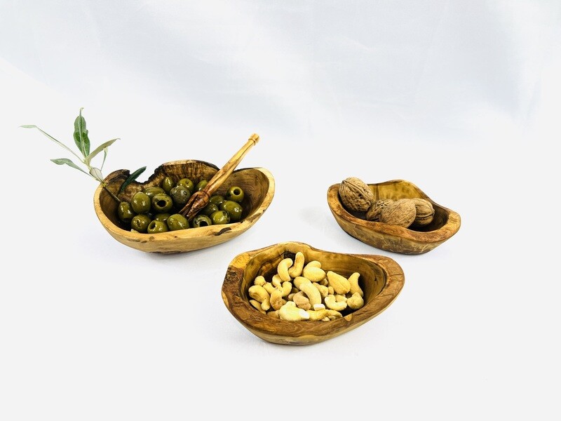 Natural olive wood bowl