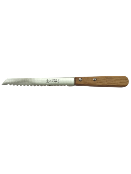 Couteau à baguette 11,5 cm avec une manche en bois d'olivier 